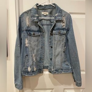 Cisono Distressed denim jacket
